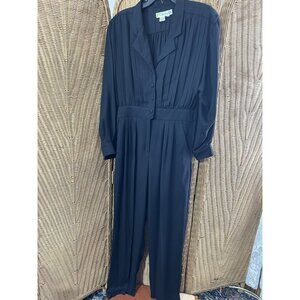 Vintage Women's Black Jumpsuit Sz 14 Claus Goth Witch Party